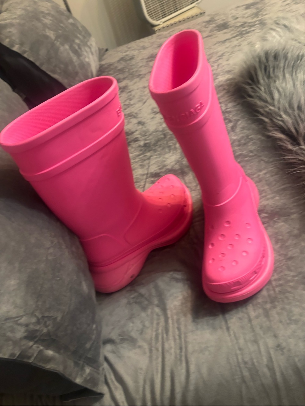 Pink balenciaga boots
